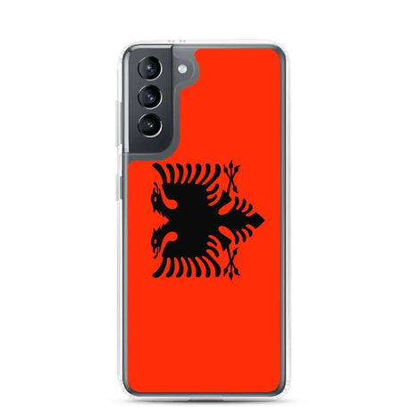 Coque téléphone drapeau de l’albanie - pixelforma