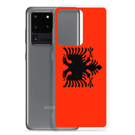 Coque téléphone drapeau de l’albanie - pixelforma