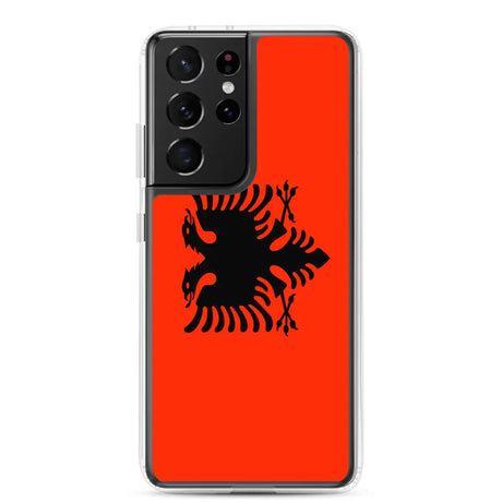 Coque téléphone drapeau de l’albanie - pixelforma
