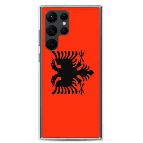 Coque téléphone drapeau de l’albanie - pixelforma