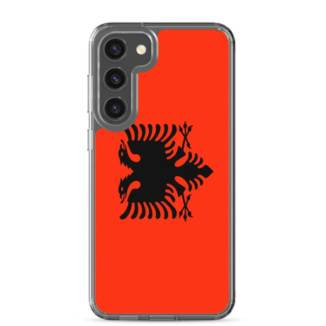 Coque téléphone drapeau de l’albanie - pixelforma