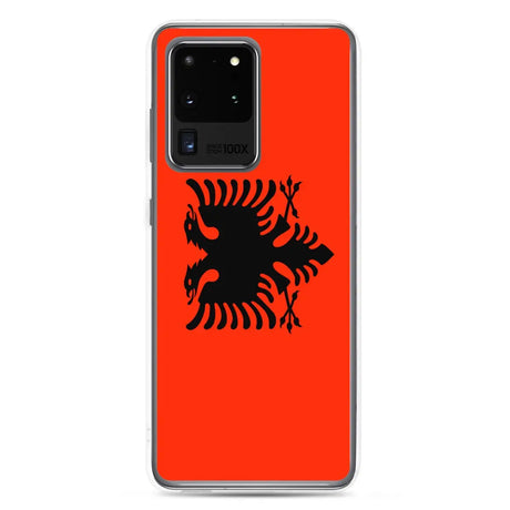 Coque téléphone drapeau de l’albanie - pixelforma