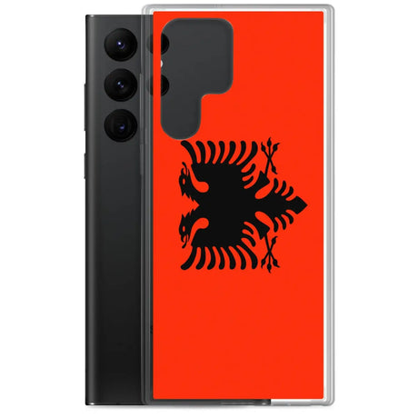 Coque téléphone drapeau de l’albanie - pixelforma