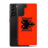 Coque téléphone drapeau de l’albanie - pixelforma