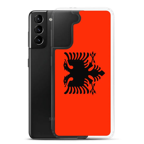 Coque téléphone drapeau de l’albanie - pixelforma