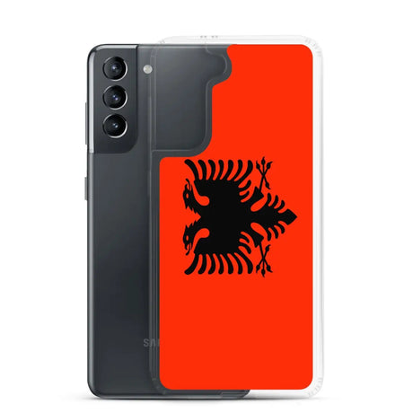 Coque téléphone drapeau de l’albanie - pixelforma