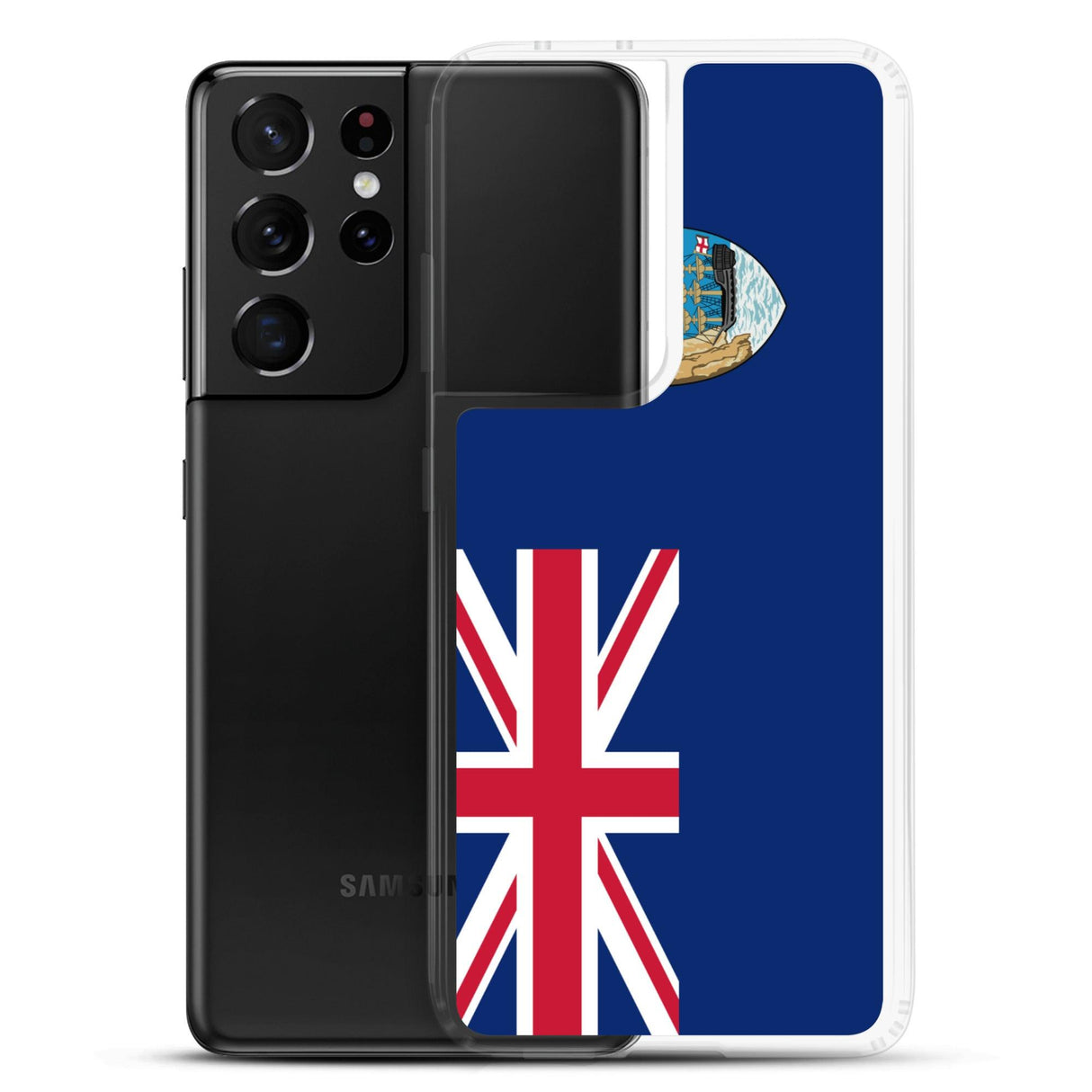 Coque Téléphone Drapeau de Sainte-Hélène, Ascension et Tristan da Cunha - Pixelforma 