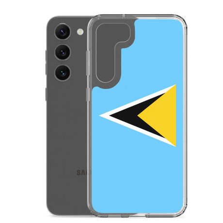 Coque téléphone drapeau de sainte-lucie - pixelforma
