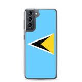 Coque Téléphone Drapeau de Sainte-Lucie - Pixelforma