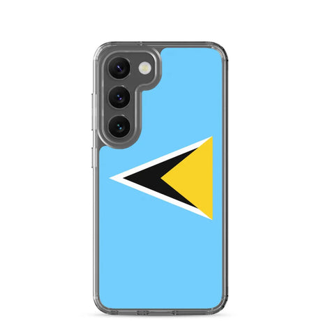 Coque téléphone drapeau de sainte-lucie - pixelforma