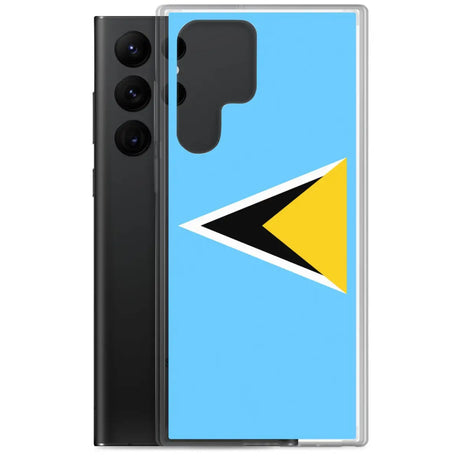 Coque téléphone drapeau de sainte-lucie - pixelforma