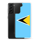 Coque téléphone drapeau de sainte-lucie - pixelforma