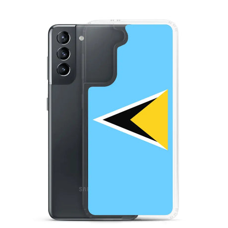 Coque téléphone drapeau de sainte-lucie - pixelforma