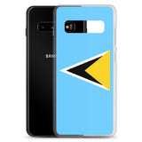 Coque Téléphone Drapeau de Sainte-Lucie - Pixelforma