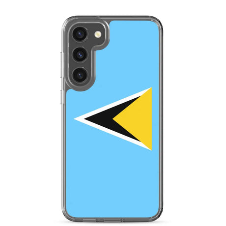 Coque téléphone drapeau de sainte-lucie - pixelforma