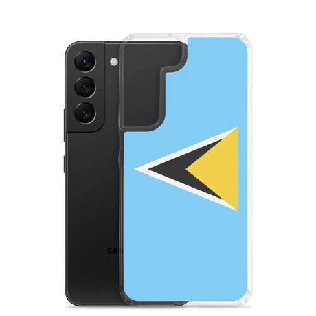 Coque téléphone drapeau de sainte-lucie - pixelforma