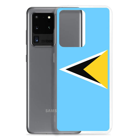 Coque téléphone drapeau de sainte-lucie - pixelforma