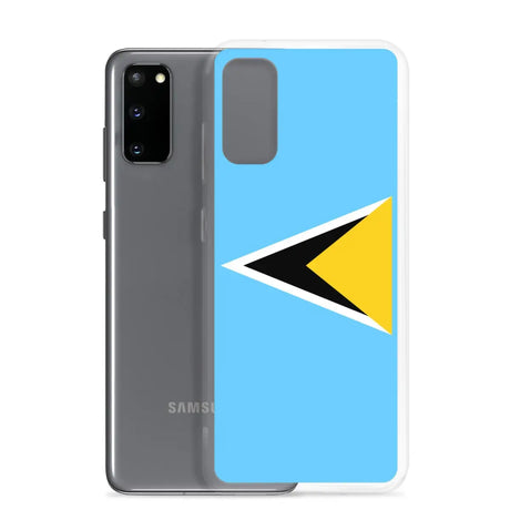 Coque téléphone drapeau de sainte-lucie - pixelforma