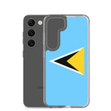 Coque téléphone drapeau de sainte-lucie - pixelforma