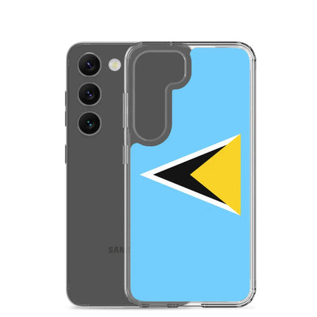 Coque téléphone drapeau de sainte-lucie - pixelforma