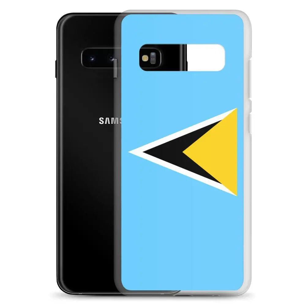 Coque téléphone drapeau de sainte-lucie - pixelforma