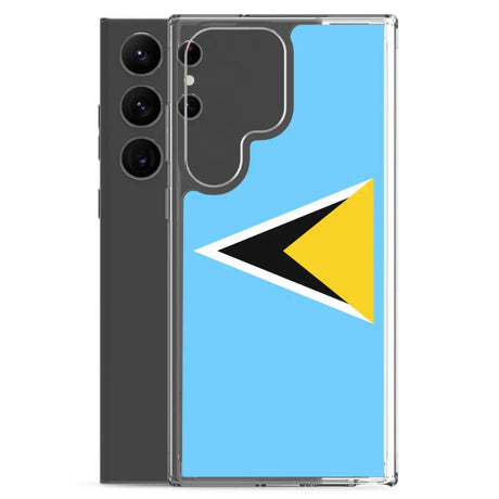 Coque téléphone drapeau de sainte-lucie - pixelforma