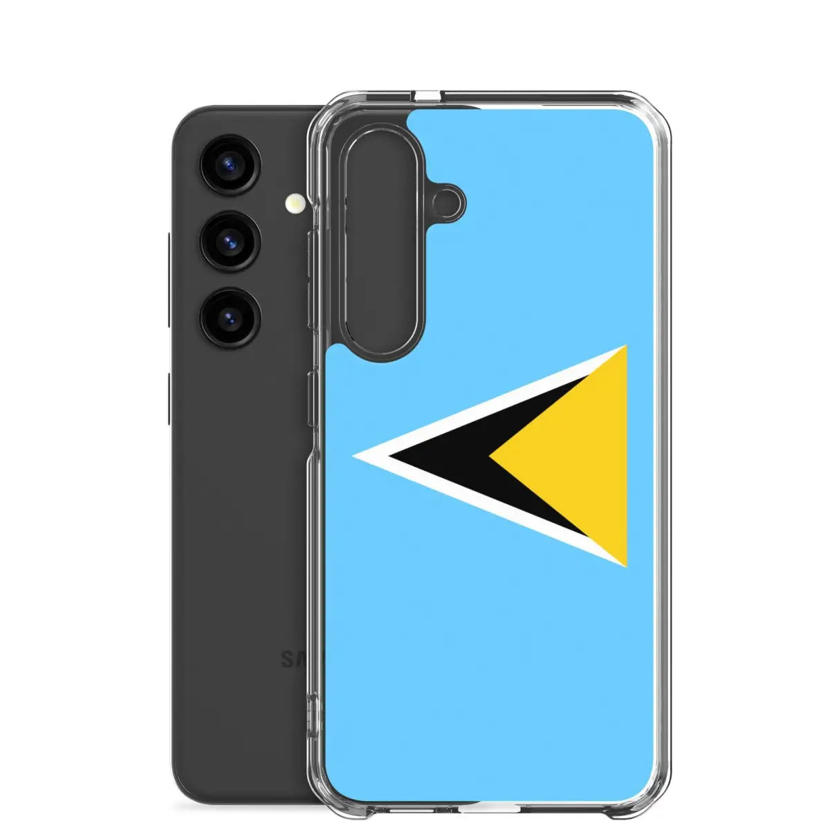 Coque téléphone drapeau de sainte-lucie - pixelforma