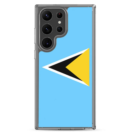 Coque téléphone drapeau de sainte-lucie - pixelforma