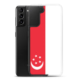 Coque Téléphone Drapeau de Singapour - Pixelforma