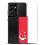 Coque Téléphone Drapeau de Singapour - Pixelforma