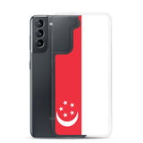 Coque Téléphone Drapeau de Singapour - Pixelforma