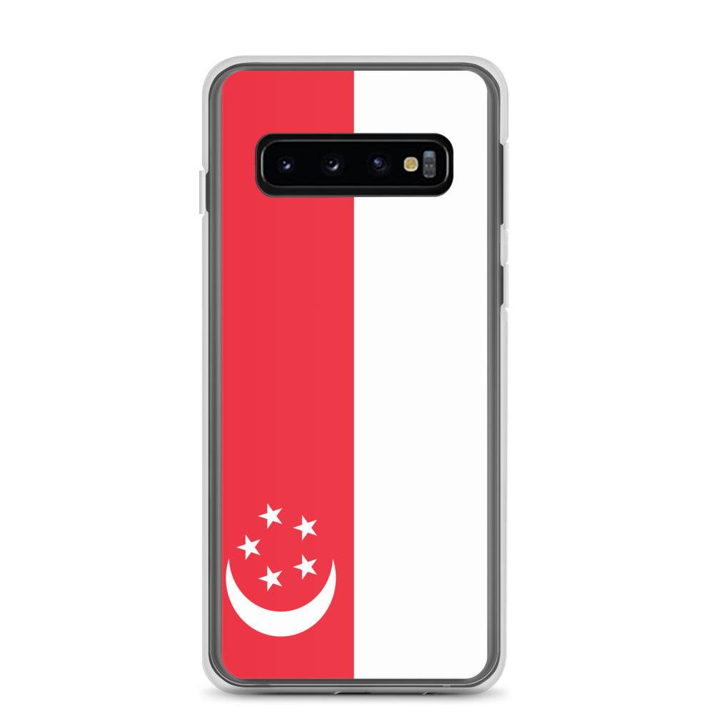 Coque Téléphone Drapeau de Singapour - Pixelforma