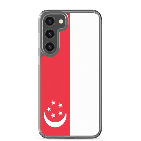 Coque Téléphone Drapeau de Singapour - Pixelforma