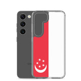 Coque Téléphone Drapeau de Singapour - Pixelforma