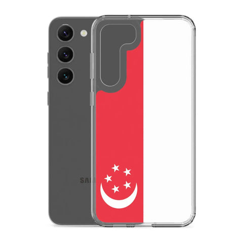 Coque téléphone drapeau de singapour - pixelforma