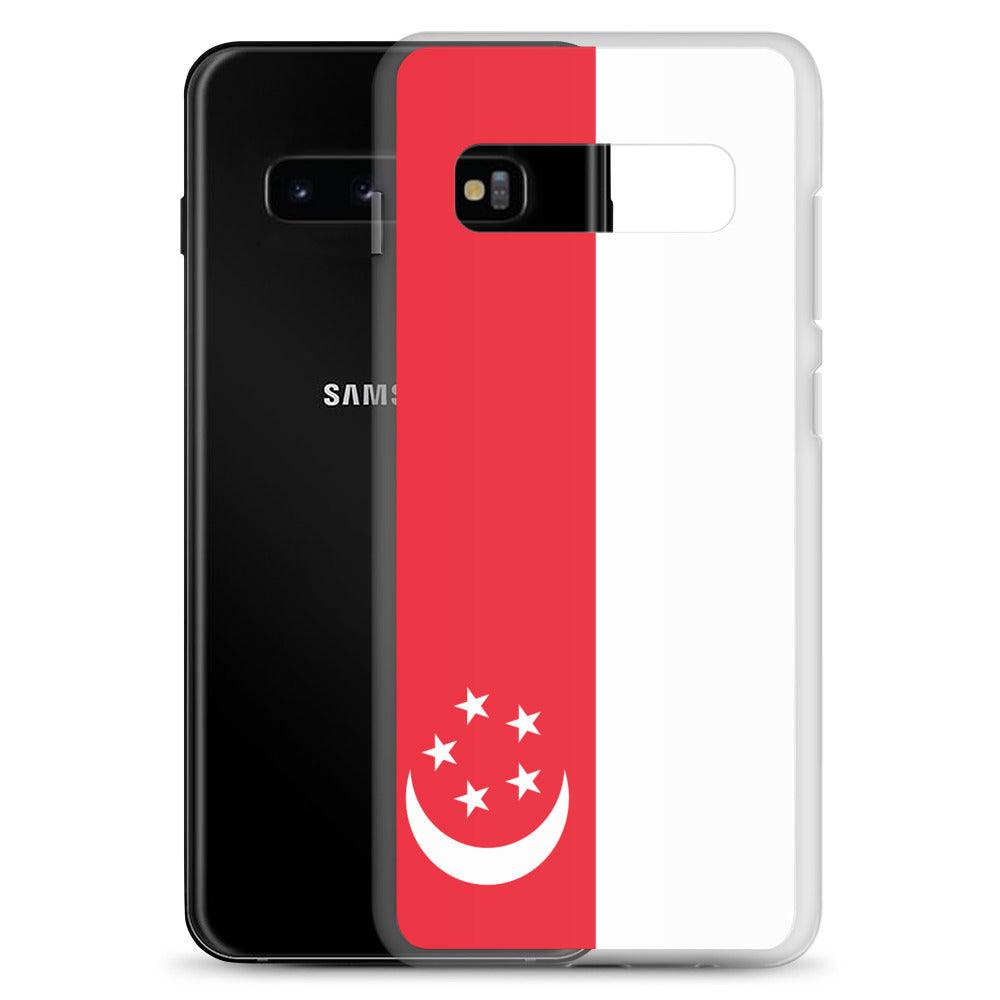 Coque Téléphone Drapeau de Singapour - Pixelforma