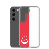 Coque téléphone drapeau de singapour - pixelforma