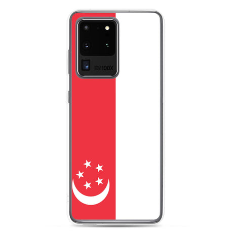 Coque Téléphone Drapeau de Singapour - Pixelforma