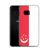 Coque Téléphone Drapeau de Singapour - Pixelforma 