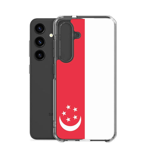 Coque Téléphone Drapeau de Singapour - Pixelforma 