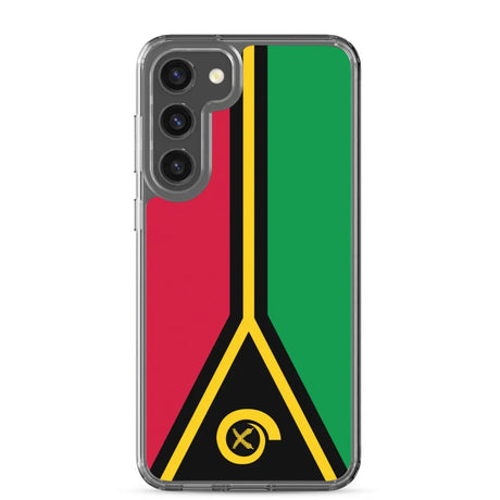 Coque téléphone drapeau du vanuatu - pixelforma