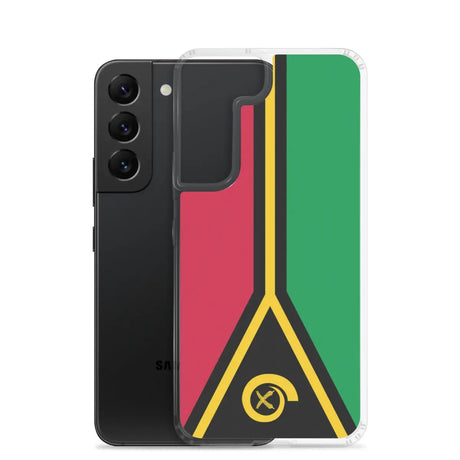 Coque téléphone drapeau du vanuatu - pixelforma
