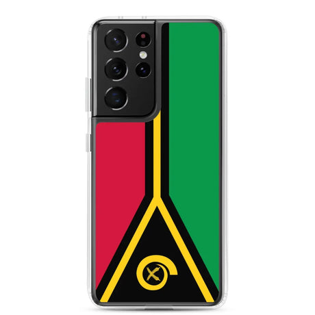 Coque téléphone drapeau du vanuatu - pixelforma