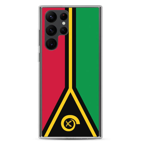 Coque téléphone drapeau du vanuatu - pixelforma
