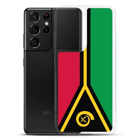 Coque téléphone drapeau du vanuatu - pixelforma