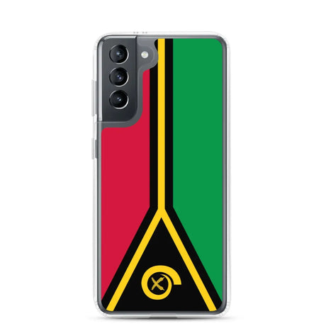 Coque téléphone drapeau du vanuatu - pixelforma