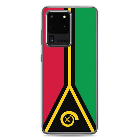 Coque téléphone drapeau du vanuatu - pixelforma