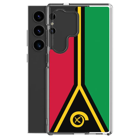 Coque téléphone drapeau du vanuatu - pixelforma
