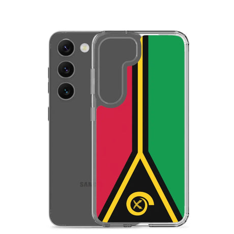 Coque téléphone drapeau du vanuatu - pixelforma