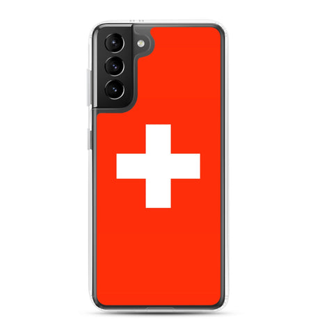 Coque Téléphone Drapeau et armoiries de la Suisse - Pixelforma